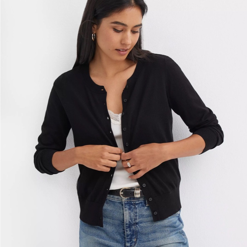 LOFT Cotton Cardigan Sweater